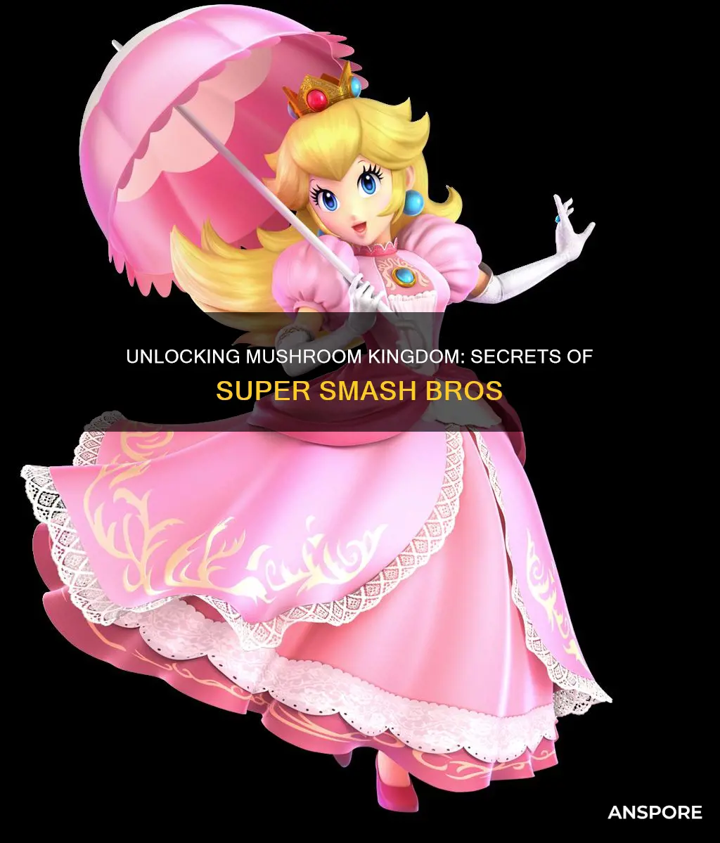 how do you unlock mushroom kingdom in super smash bros