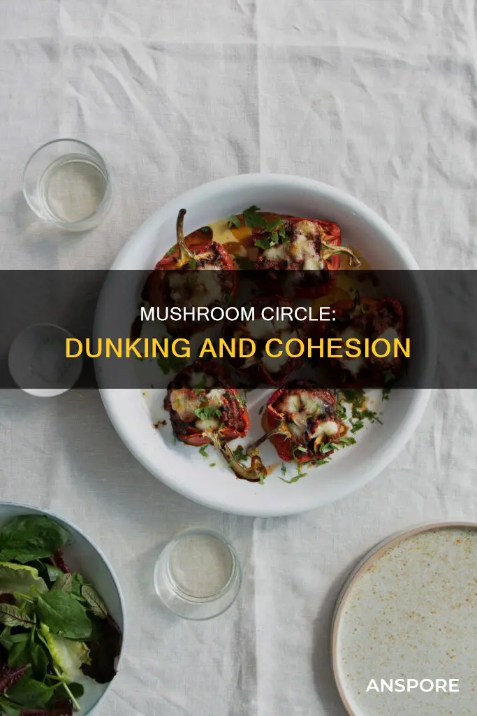 how does a mushroom cakre stay together when dunking