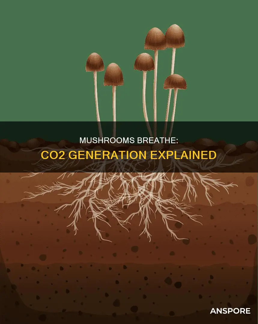 how does a mushroom generate co2