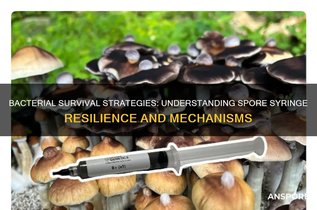 how does bacteria survie in a spore syringe
