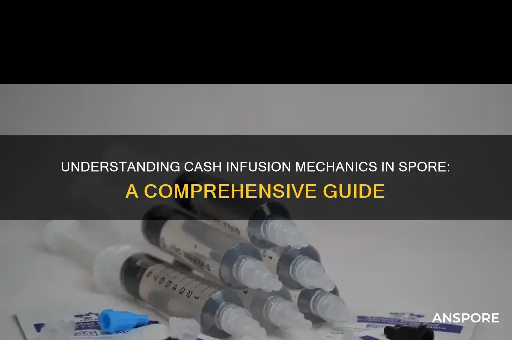 how does cash infusion work in spore