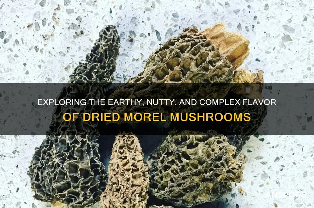 how does dried morel mushrooms taste