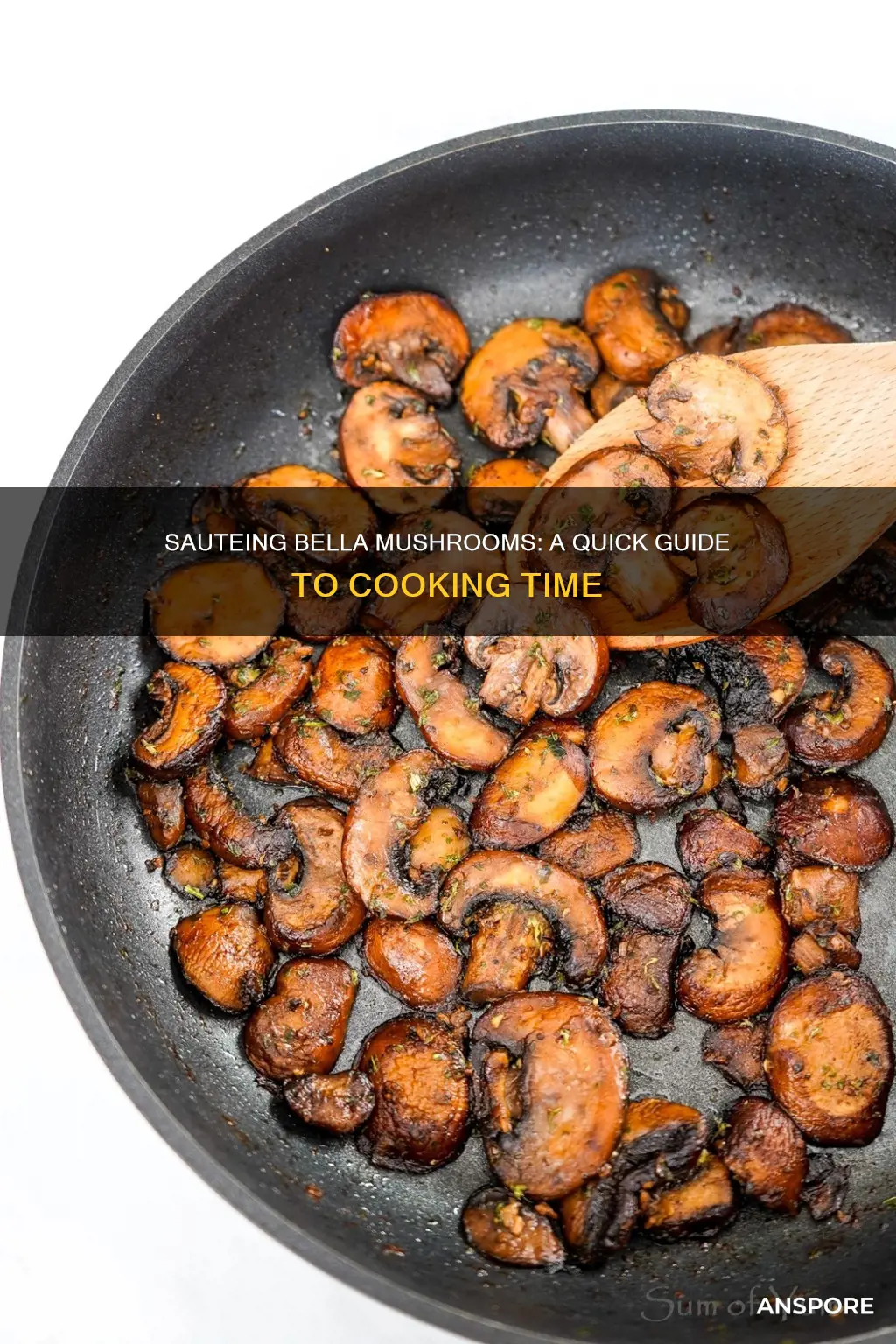 how does it take to saute bella mushrooms