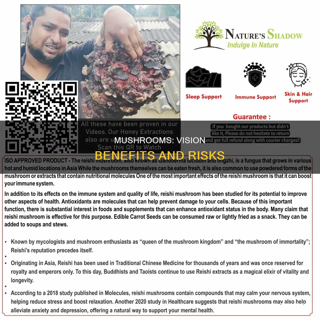 how does mushrooms affect the eyes