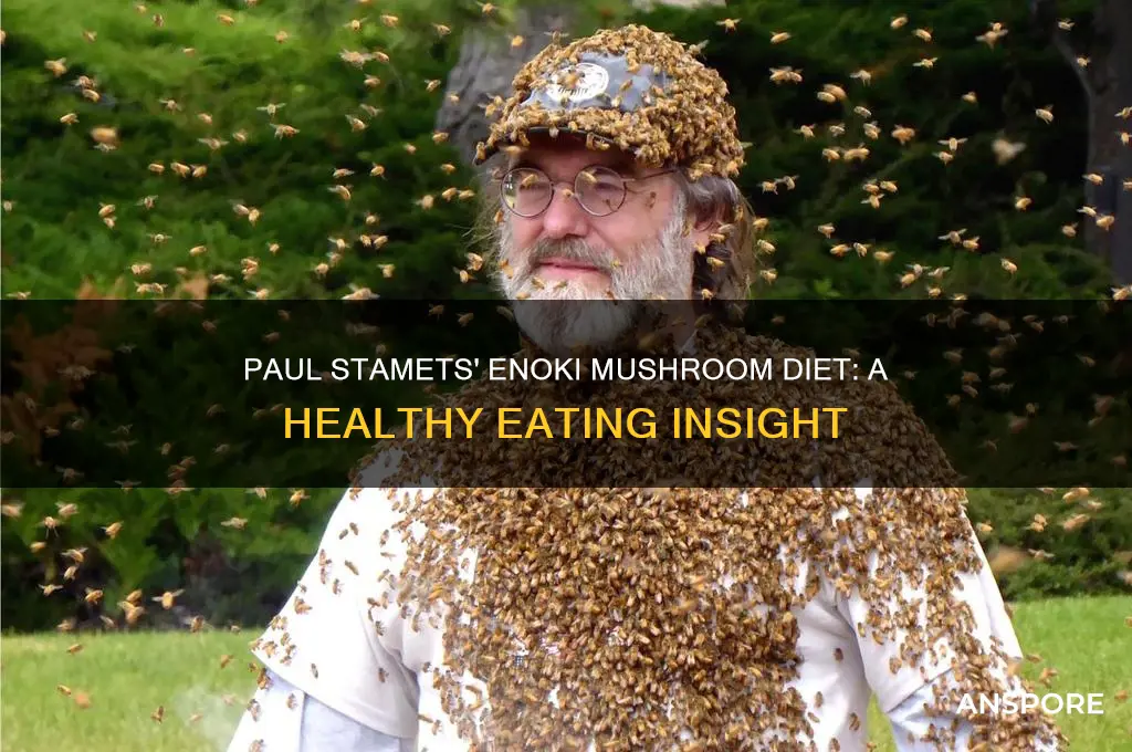 how does paul stamts eat enoke mushrooms