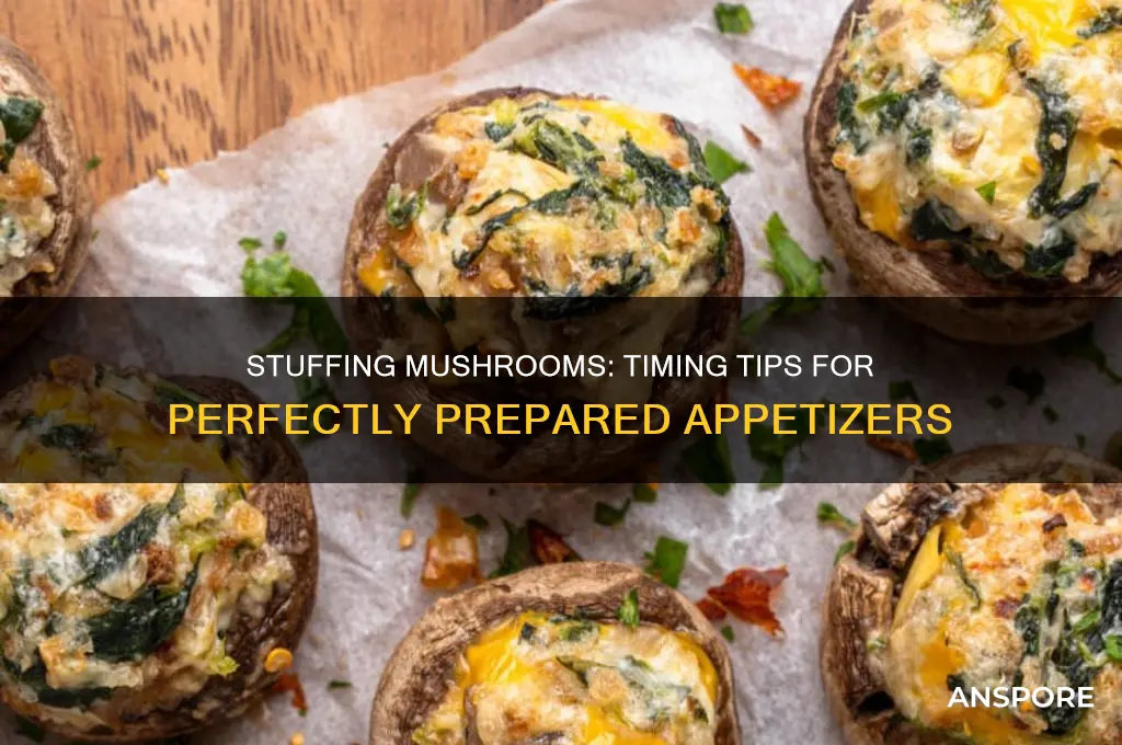 how far ahead of time can i stuff mushrooms