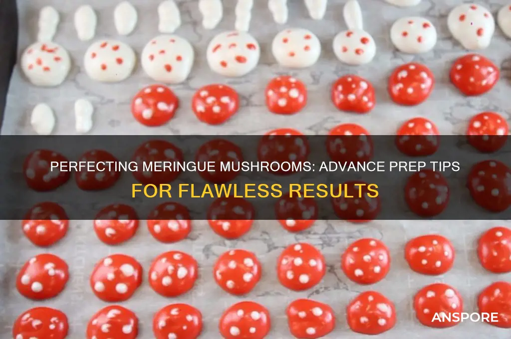how far in advance can i make meringue mushrooms