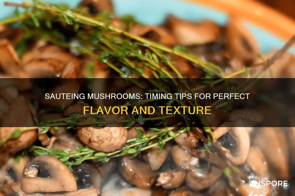 how far in advance can i saute mushrooms