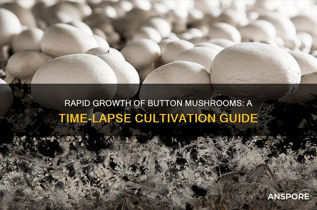how fast do button mushrooms grow