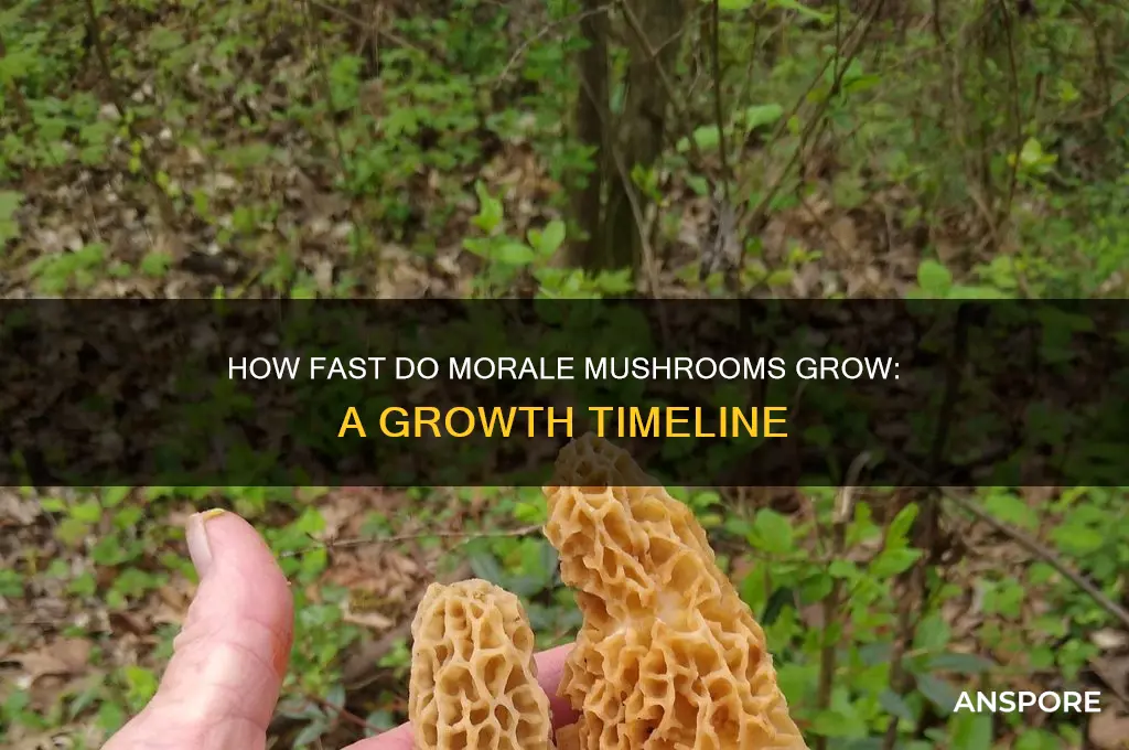 how fast do morale mushrooms grow