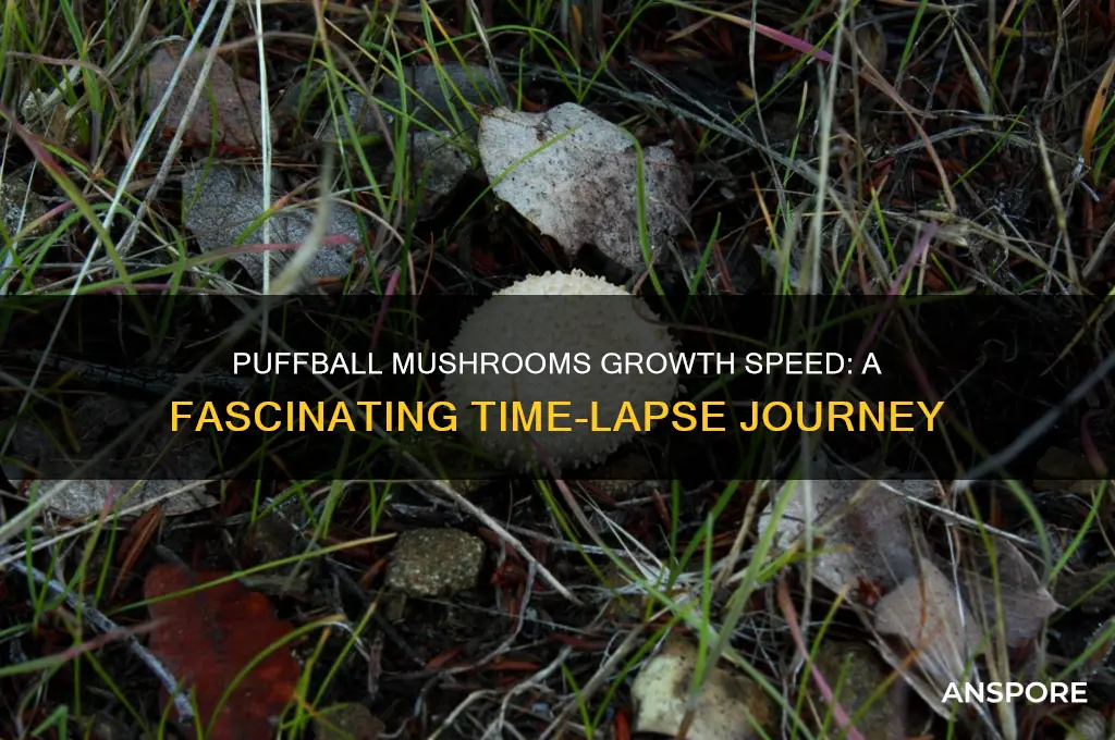 how fast do puffball mushrooms grow