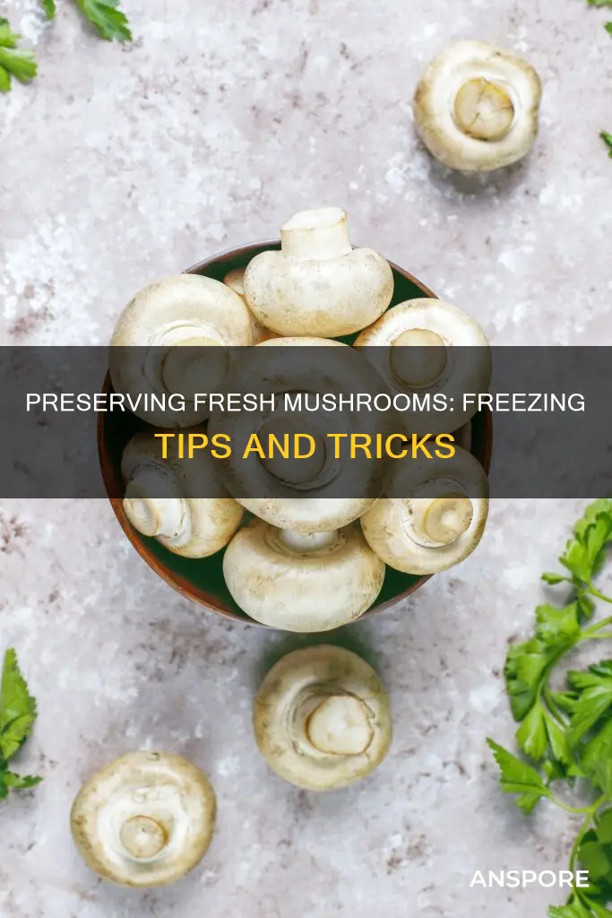 how freeze fresh mushrooms