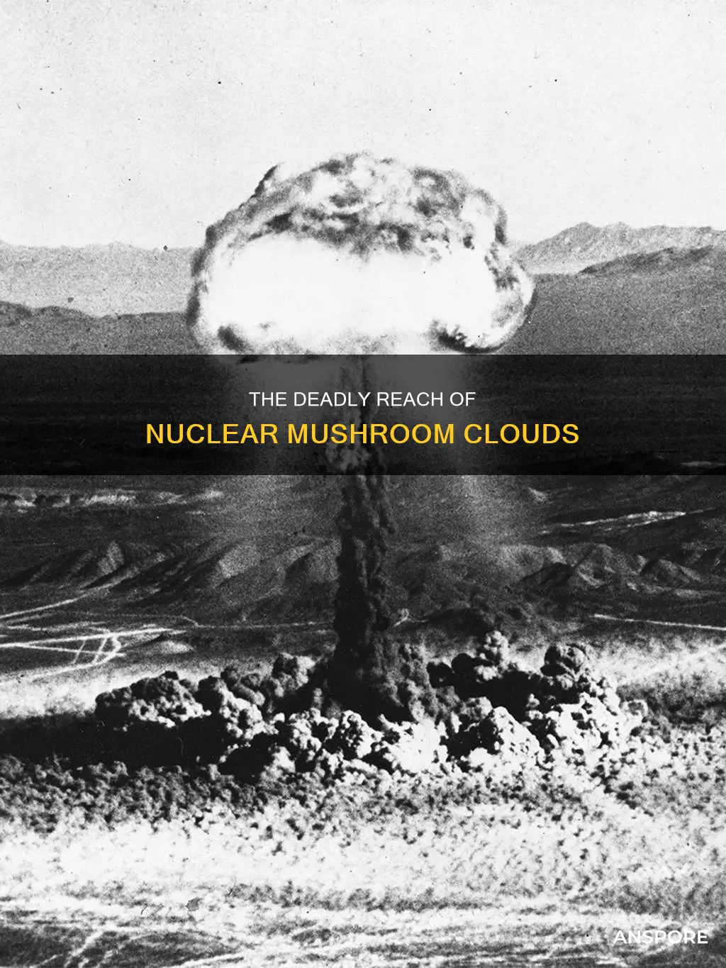 how high do nuclear mushroom clouds reach