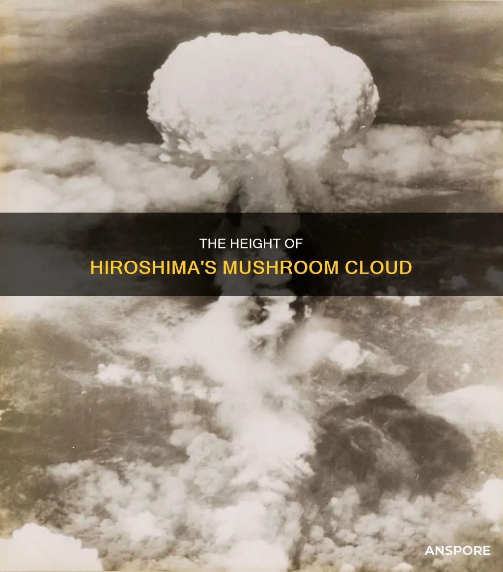 how high mushroom cloud hiroshima