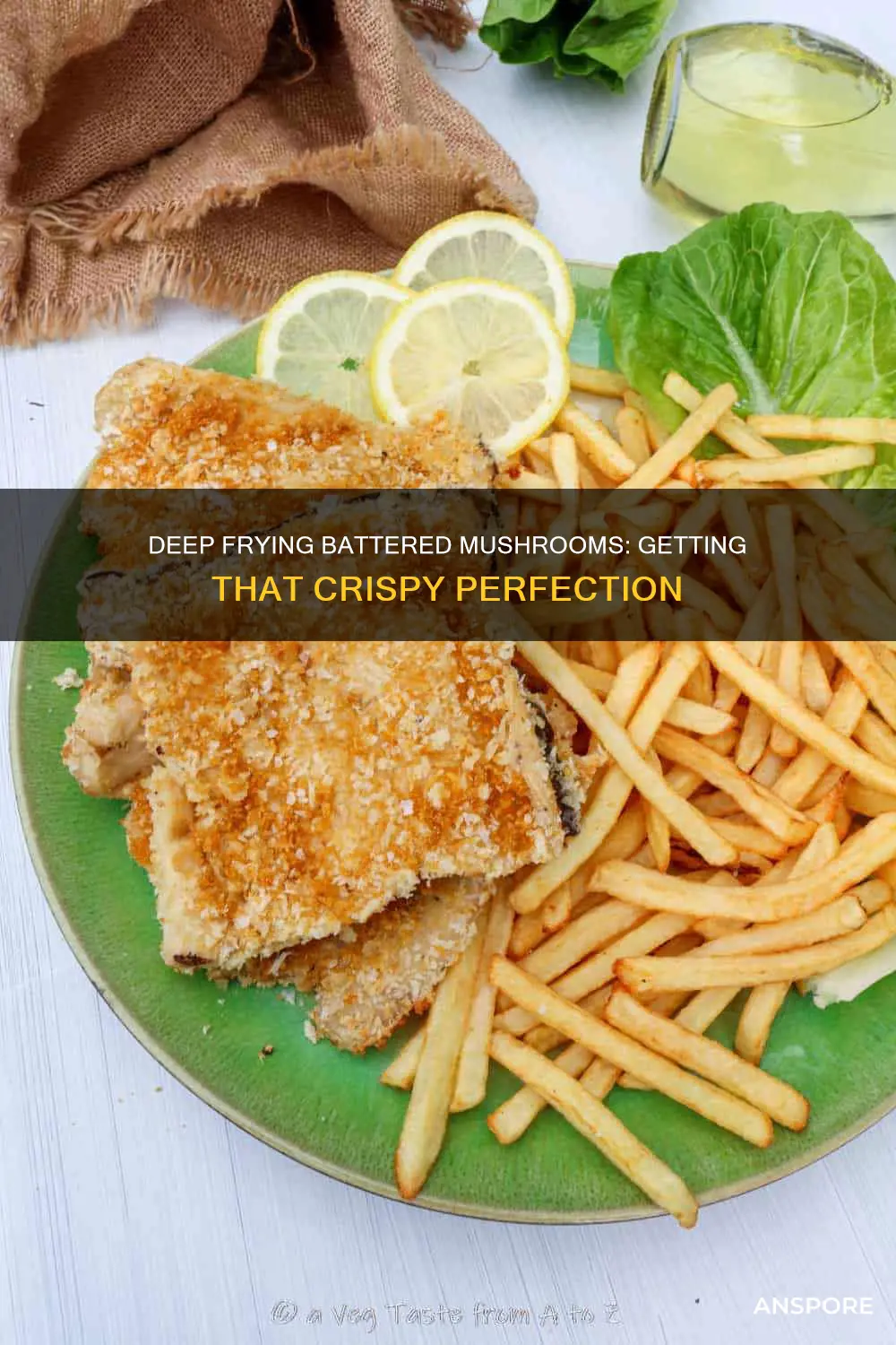 how hot to deep fry breaded mushrooms