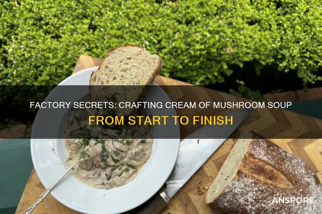 how is cream of mushroom soup made at the factory