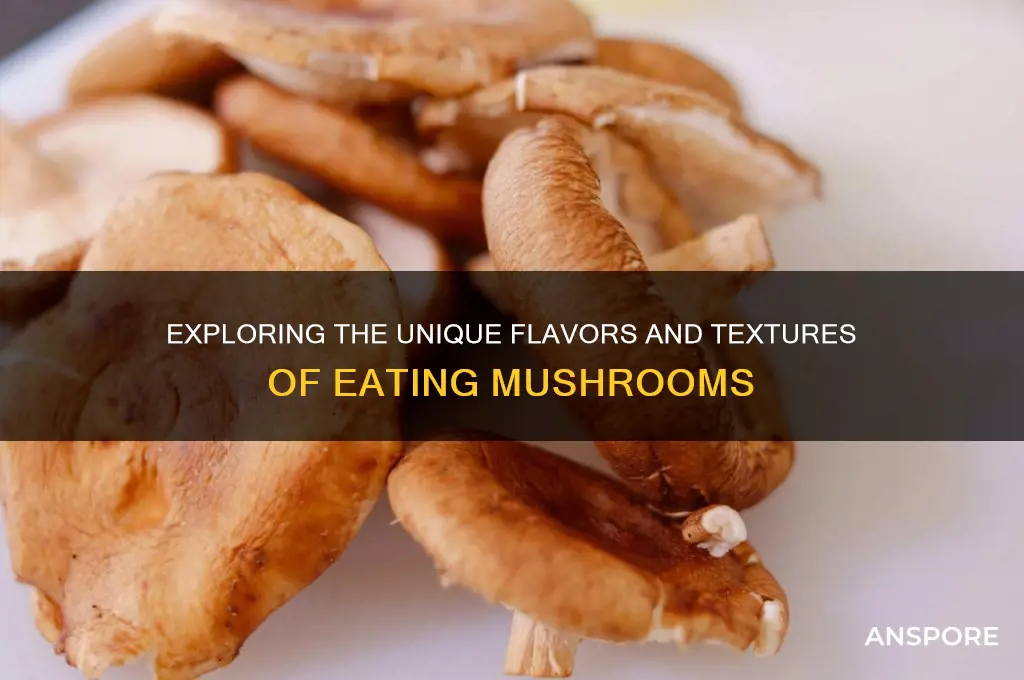 how is like to eat mushrooms