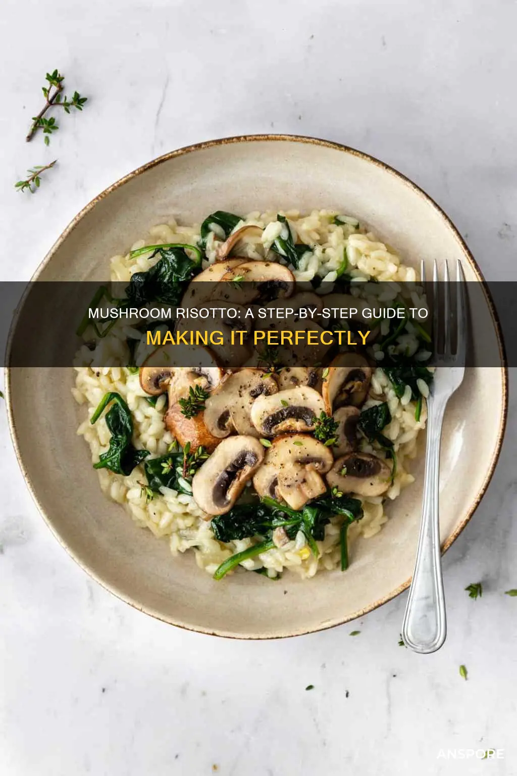 how is mushroom risotto made