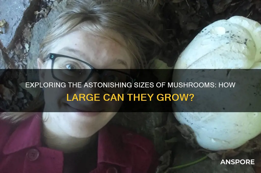 how large can mushrooms grow