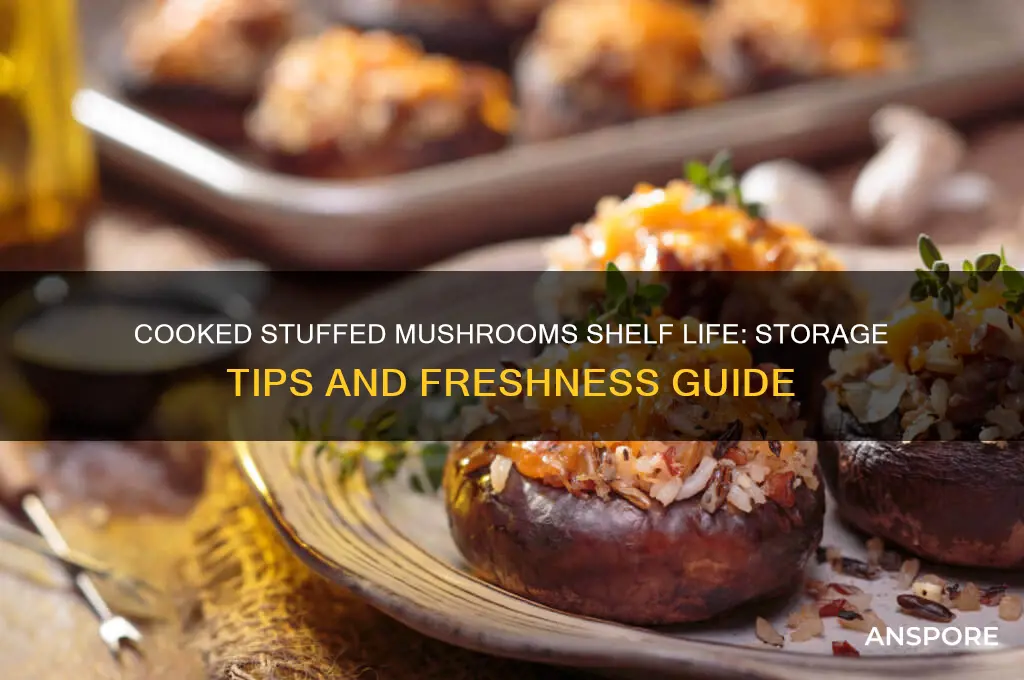 how long are cooked stuffed mushrooms good for
