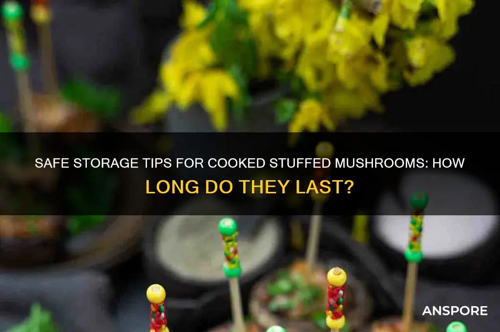 how long are cooked stuffed mushrooms safe to eat