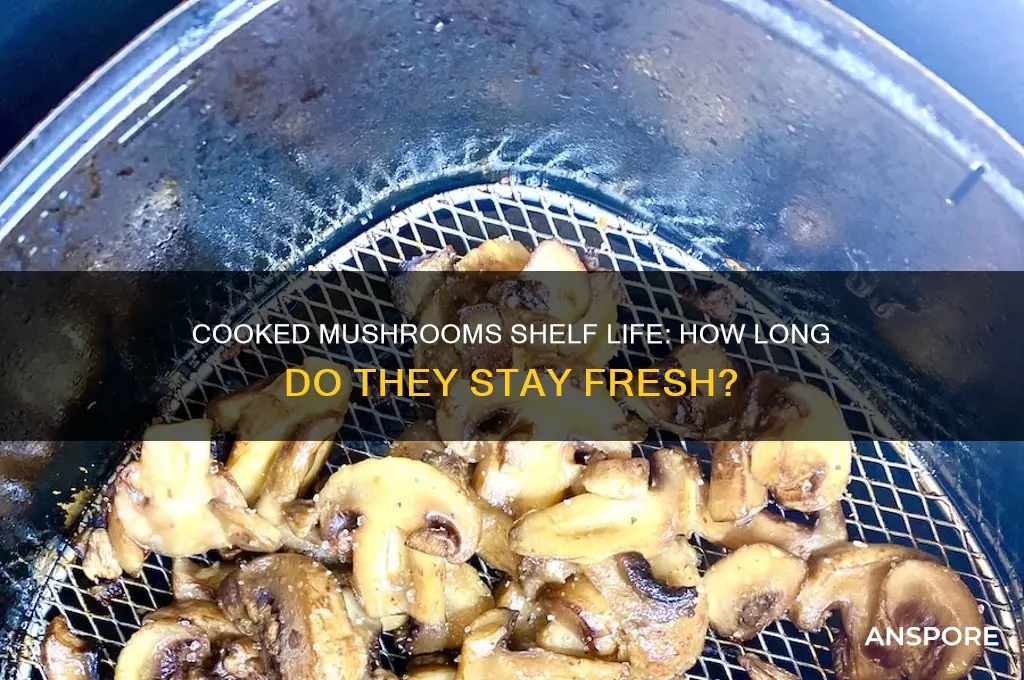 how long are mushrooms good after cooking