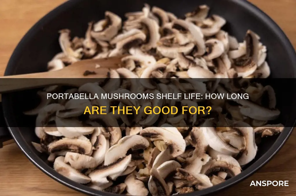 how long are portabella mushrooms good for refr
