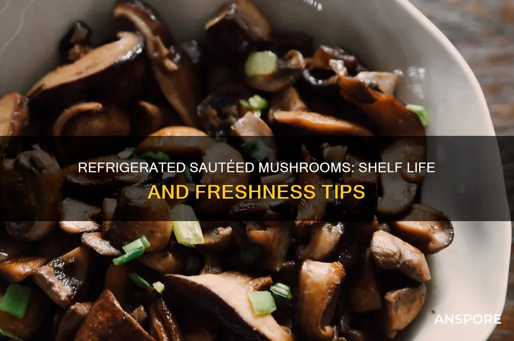 how long are regrigrated saulteed mushrooms good