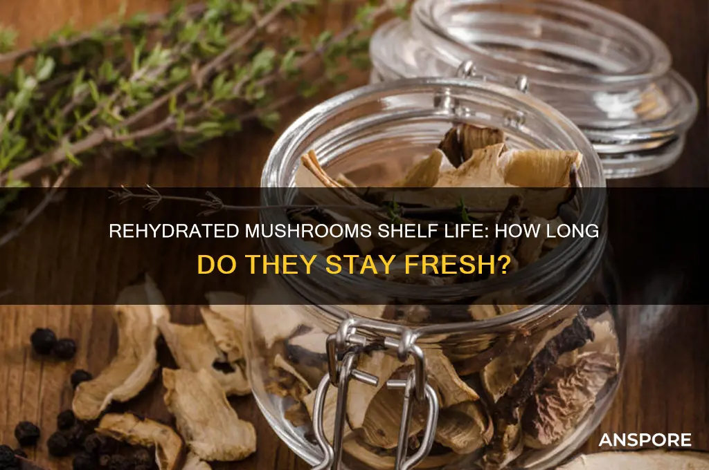 how long are rehydrated mushrooms good for