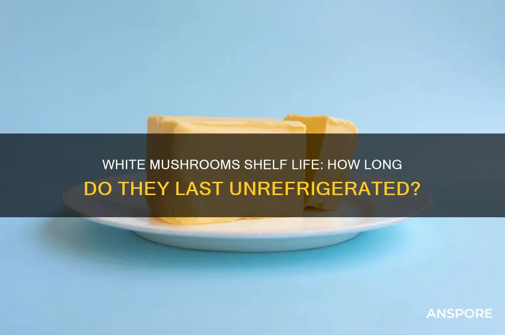 how long are white mushrooms good for outside the refridgerator
