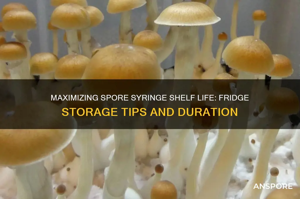 how long can a spore syringe last in the fridge