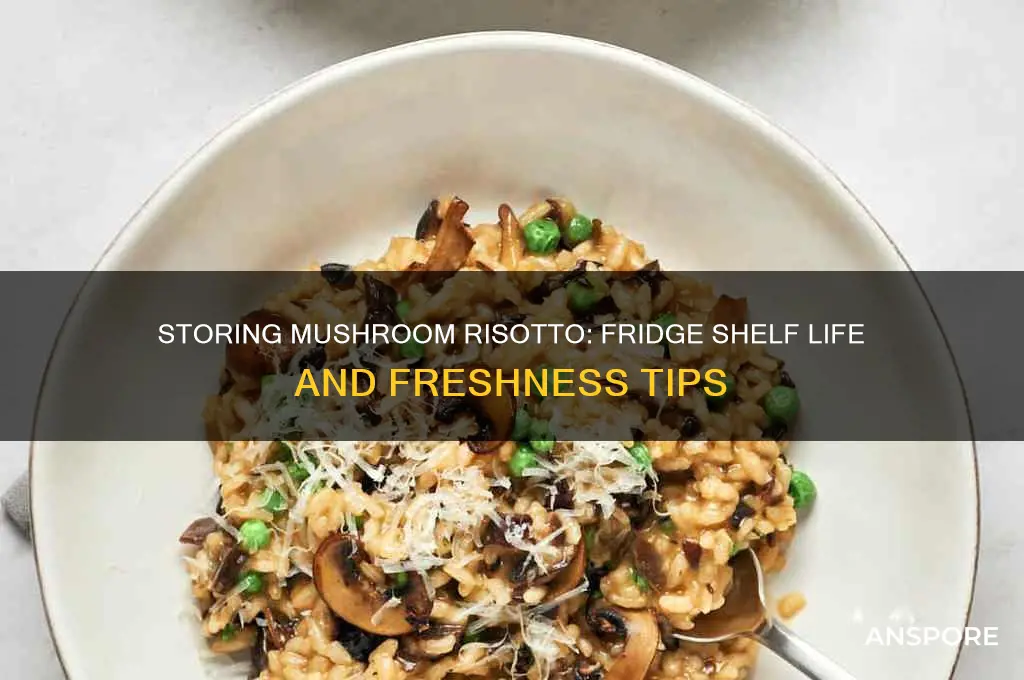 how long can i keep mushroom risotto in the fridge