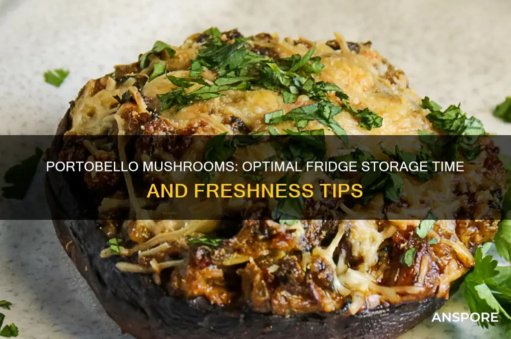 how long can i keep portobello mushrooms in the fridge