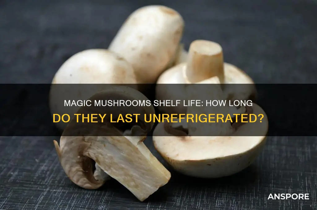 how long can magic mushroom be kept out of fidge