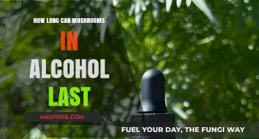 Preserving Mushrooms in Alcohol: Shelf Life and Storage Tips