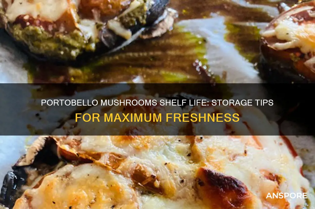 how long can portobello mushrooms last