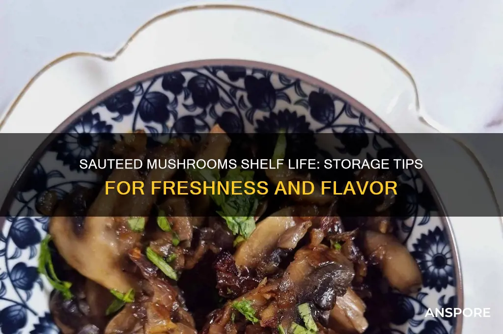 how long can sauteed mushrooms last