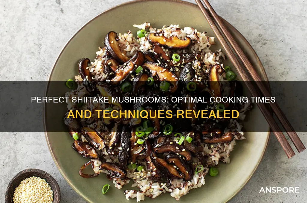 how long can you cook shiitake mushrooms