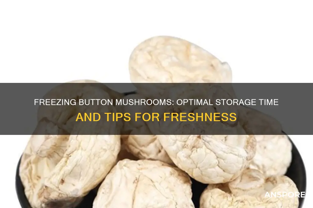 how long can you freeze button mushrooms