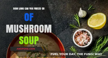 Freezing Mushroom Soup: Shelf Life and Storage Tips for Creamy Goodness