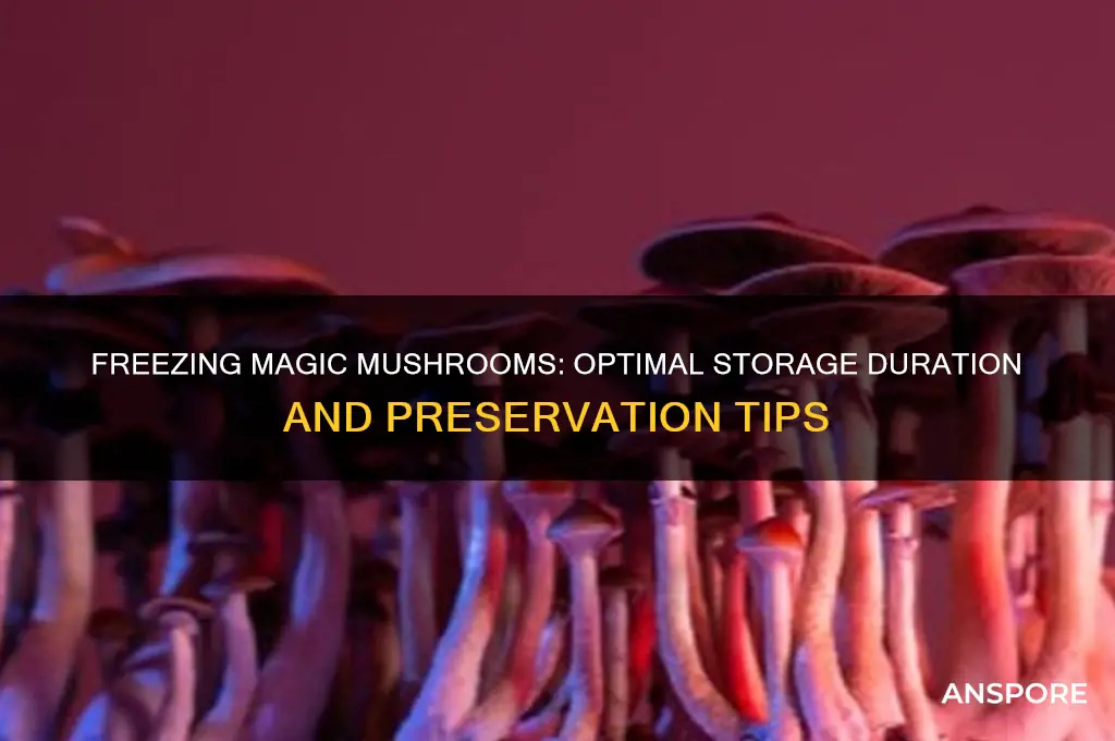 how long can you freeze magic mushrooms