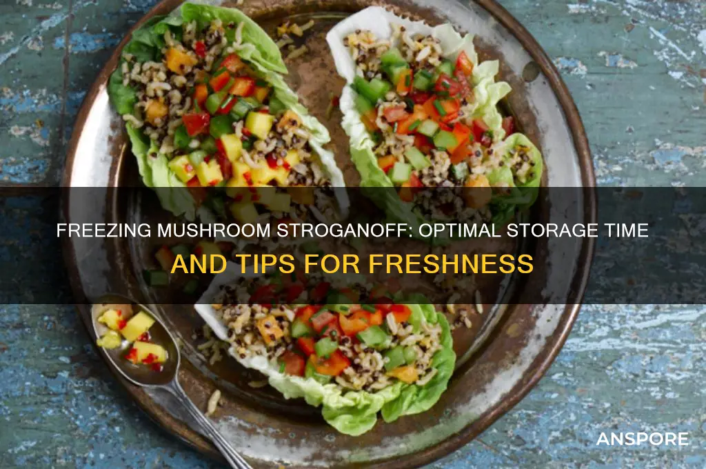 how long can you freeze mushroom stroganoff