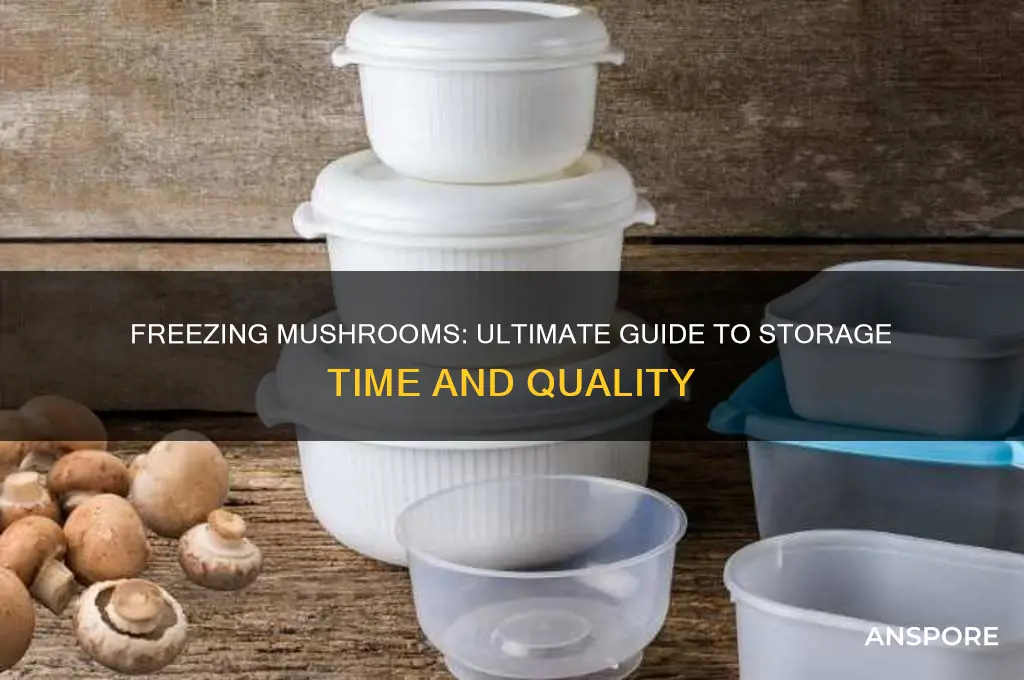 how long can you freeze mushrooms