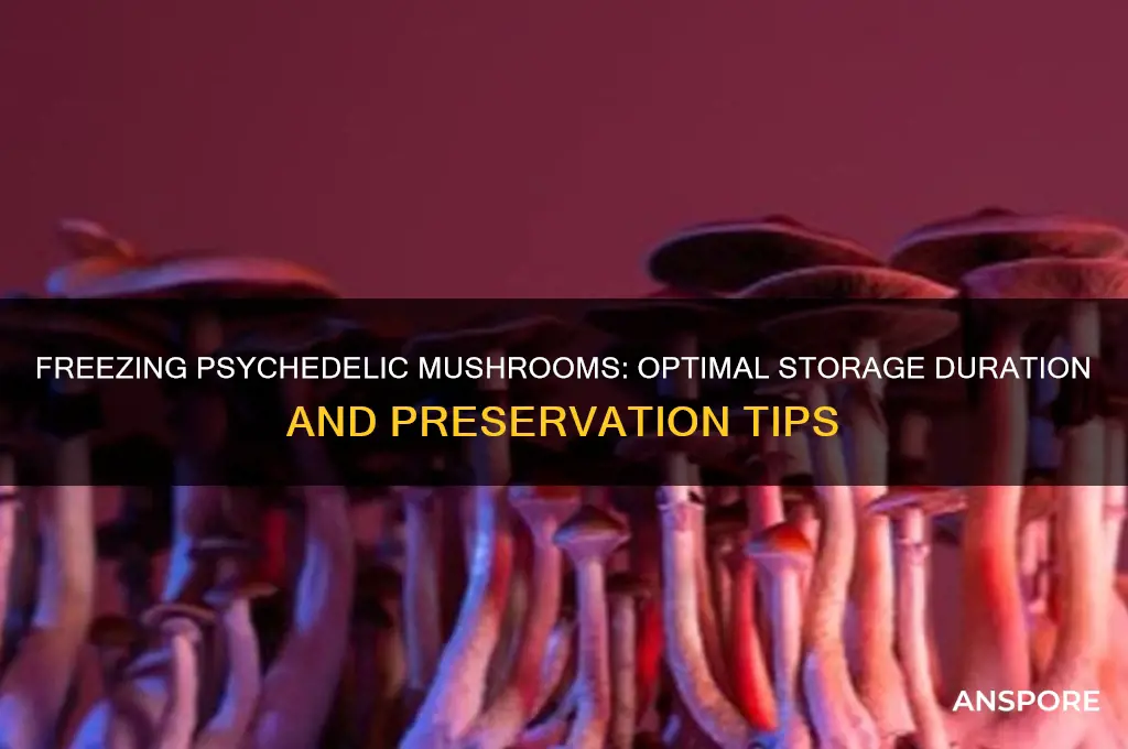 how long can you freeze psychedelic mushrooms