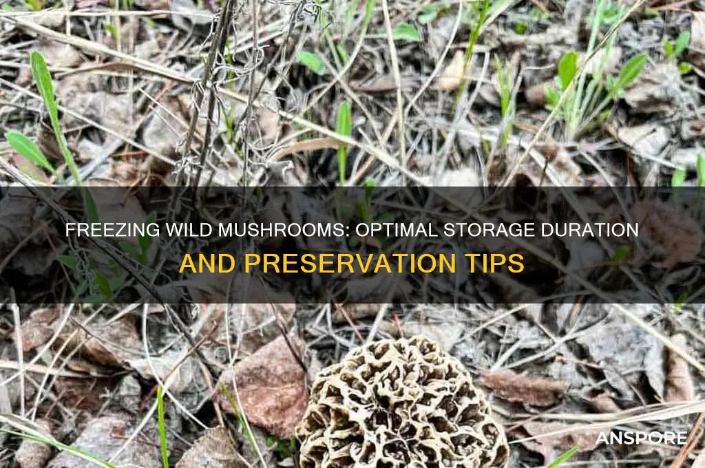 how long can you freeze wild mushrooms