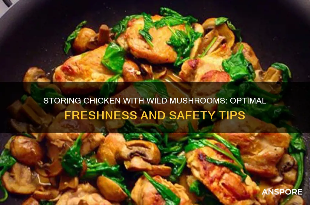 how long can you keep chicken in the woods mushrooms