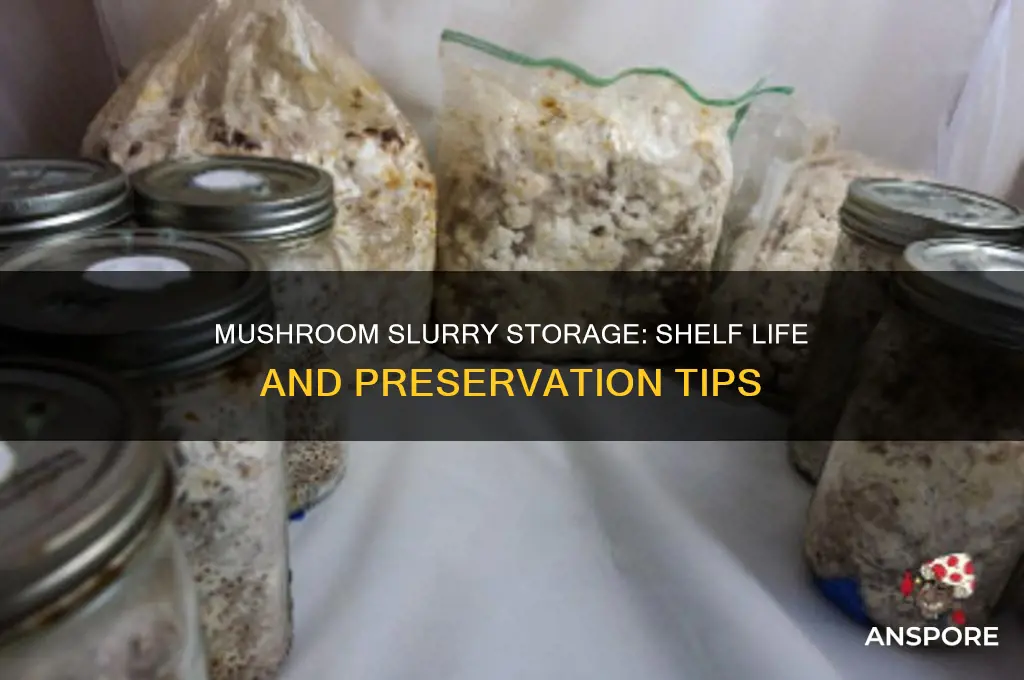 how long can you keep mushroom slurry for