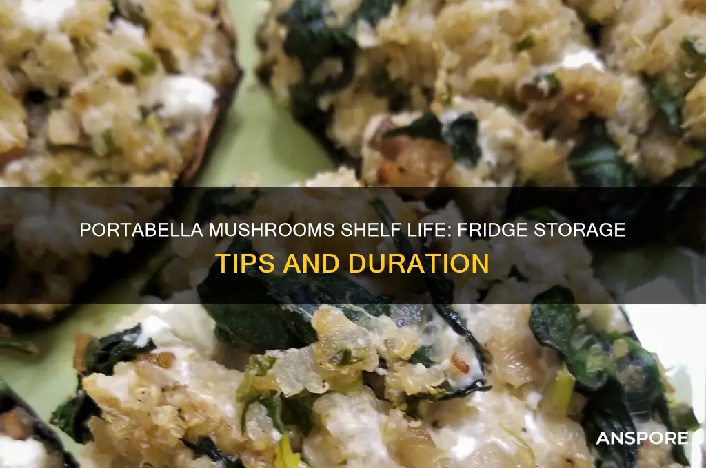 how long can you keep portabella mushrooms in the fridge