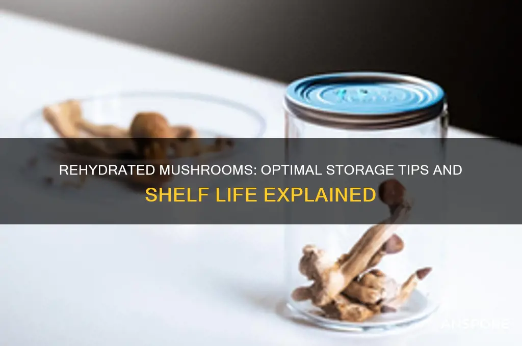 how long can you keep rehydrated mushrooms
