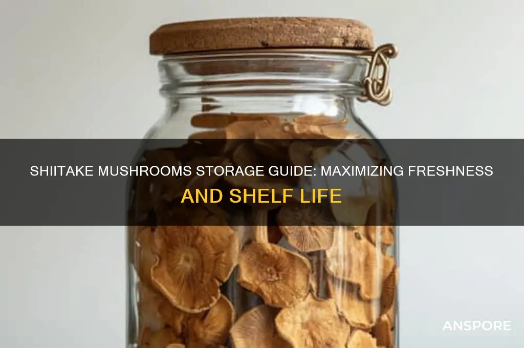 how long can you keep shiitake mushrooms